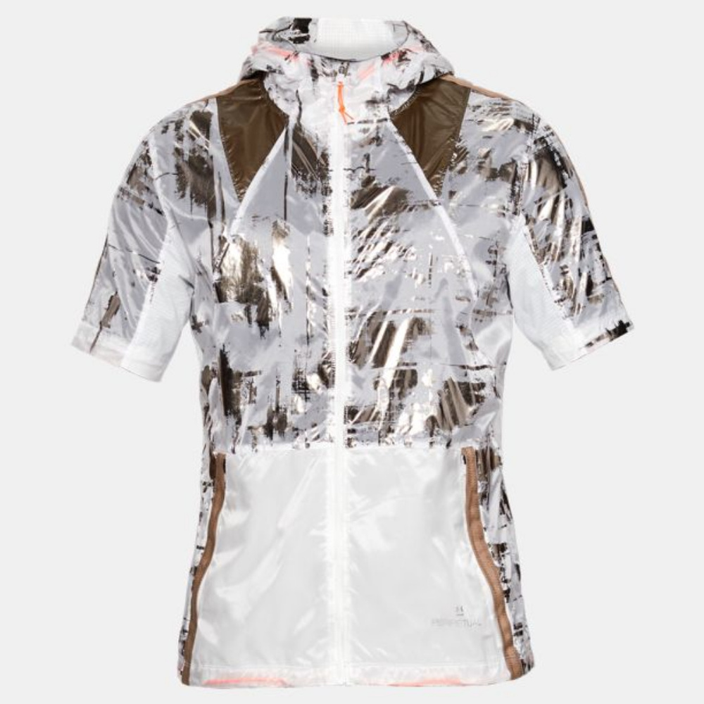 New Mens UA heatgear Perpetual S/S Windbreaker L